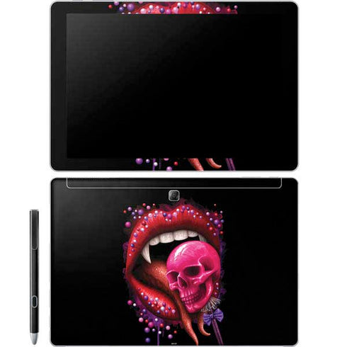 Vampire Skull Lollypop by Sarah Richter Galaxy Book 12in Skin